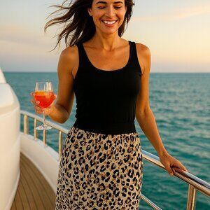 LuLaRoe Leopard/Cheetah Print Lola Skirt